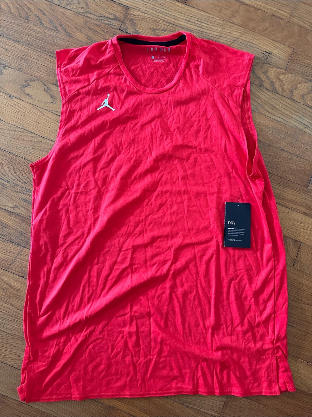 NWT Nike Jordan Men’s Dri-FIT Sleeveless Training Shirt Red L